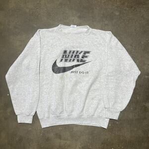 Vintage 90s Nike Just Do It Grey Logo Sweatshirt
